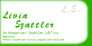 livia szattler business card